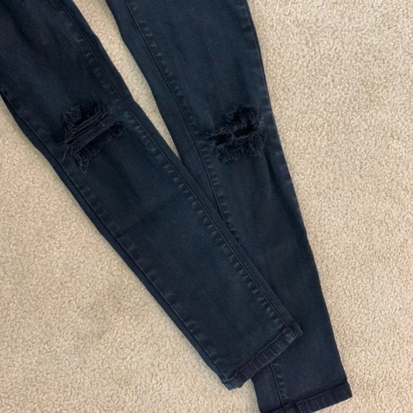 LF Carmar Black Skinny Jeans 24 - Picture 3 of 7